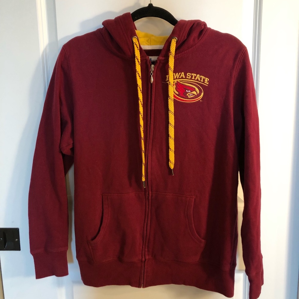 ISU Cyclones. Iowa State University Zip up Sweatshirt, College Classics, L.